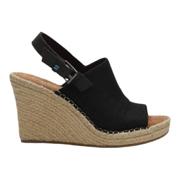 TOMS-MONICA WEDGE SANDALS-WOMENS SIZE 9 - Picture 2 of 10